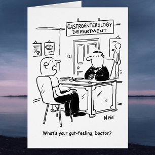 Doctor & Patient in Doctor's Surgery - Gut Feeling Cards