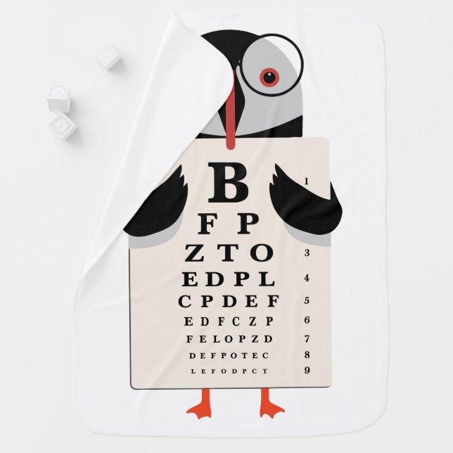 Doctor Penguin Baby Blanket (In Situ)