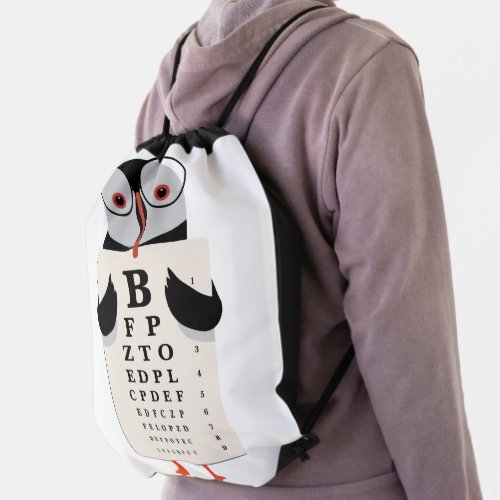 Doctor Penguin Drawstring Bag