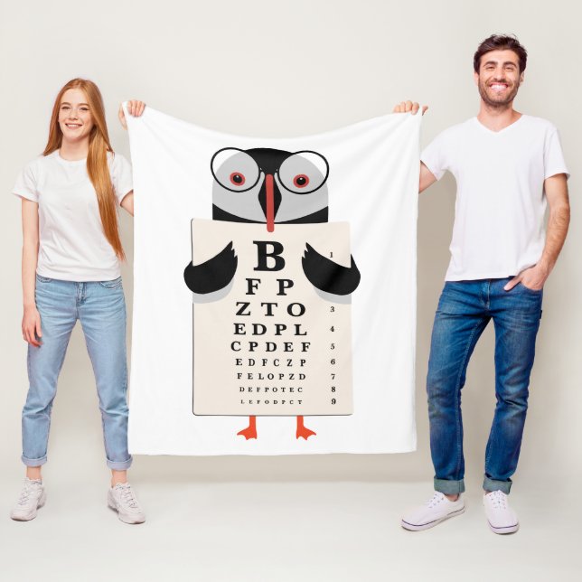 Doctor Penguin Fleece Blanket (In Situ)