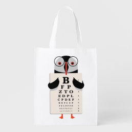 Doctor Penguin Grocery Bag