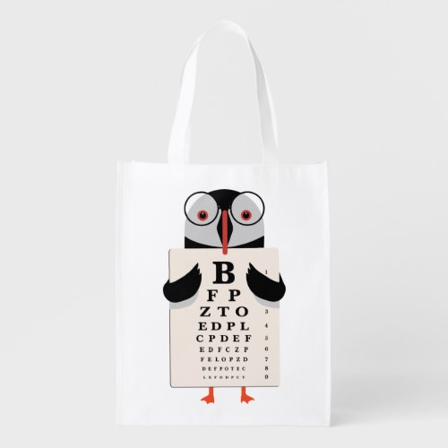 Doctor Penguin Grocery Bag
