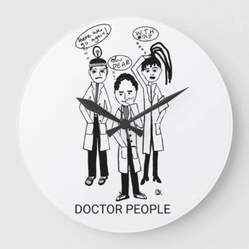 Doctor People Large Clock