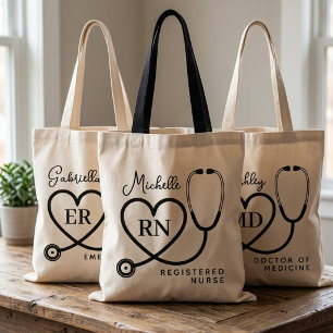 Doctor Personalized Registered Nurse Graduation Tote Bag