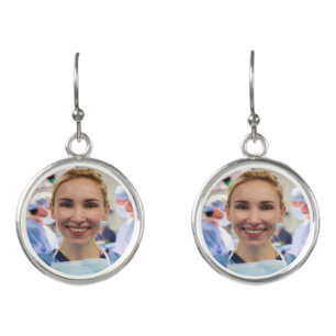 Doctor Photo Customize Personalize Earrings