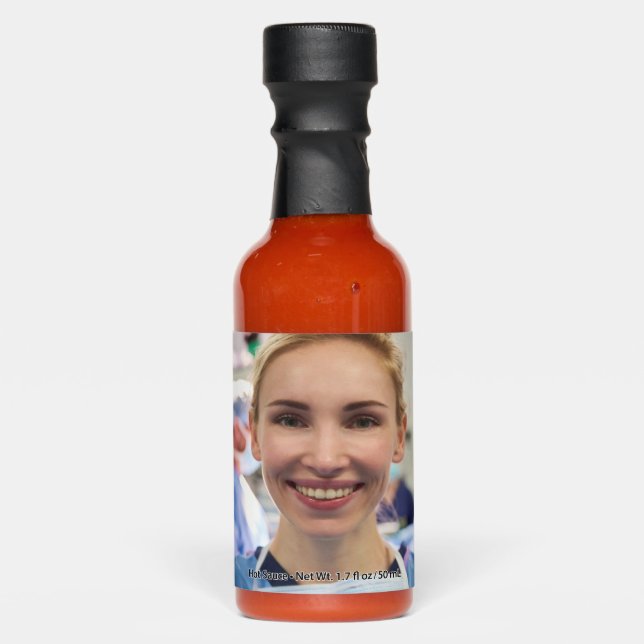 Doctor Photo Customize Personalize Hot Sauces (Front)