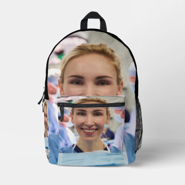 Doctor Photo Customize Personalize Printed Backpack (Front)