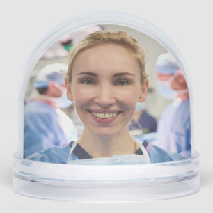 Doctor Photo Customize Personalize Snow Globe