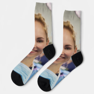 Doctor Photo Customize Personalize Socks