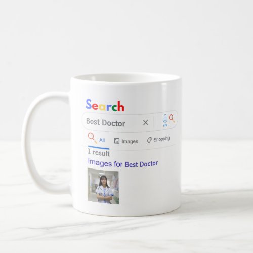 DOCTOR PHOTO GIft FUNNY Worlds BEST SEARCH Engine Coffee Mug