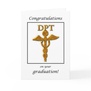 Doctor Physical Therapy Graduation Congratulations Card