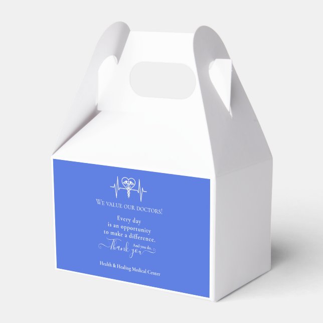 Doctor Physician Appreciation Week Day Bulk Favor Boxes (Front Side)