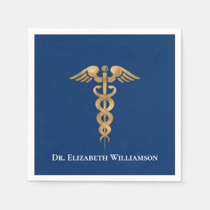 Doctor Physician Caduceus Napkins