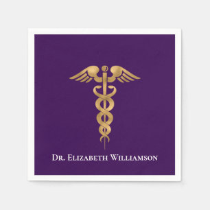 Doctor Physician Caduceus Napkins