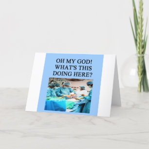 DOCTOR physician joke Card