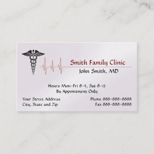 Doctor Physician Medical Symbol Business Card