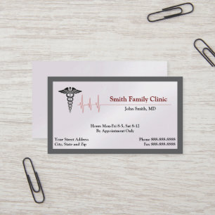 Doctor Physician Medical Symbol Business Card 
