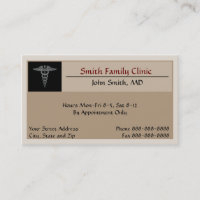 Doctor Physician Medical Symbol Business Card
