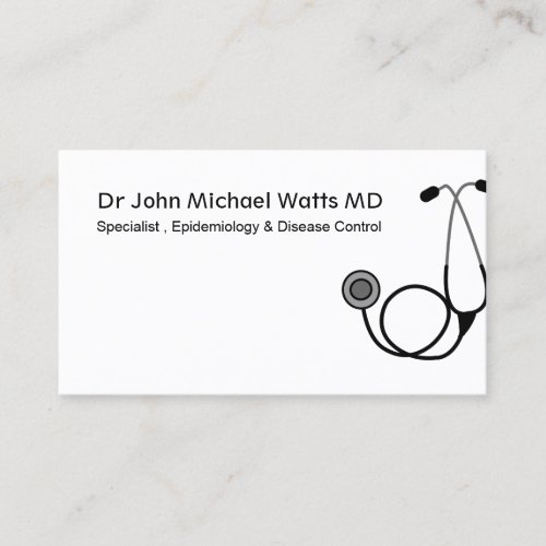 Doctor Physician Stethoscope Business Card