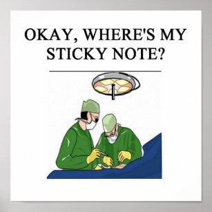 doctor physician  surgeon humor poster