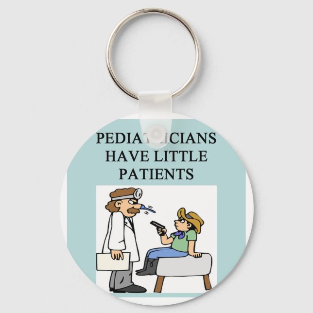 doctor physician surgeon joke keychain (Front)