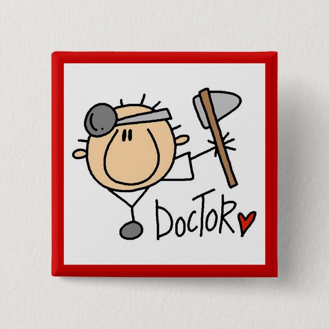 Doctor Pinback Button (Front)