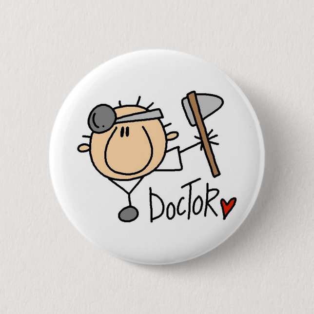 Doctor Pinback Button (Front)