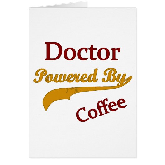 Doctor Powered By coffee Cards (Front)