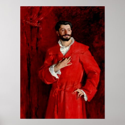 Doctor Pozzi at Home by John Singer Sargent Poster