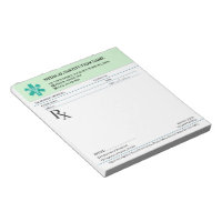 Doctor Prescription Medical RX Pad – Mint Green