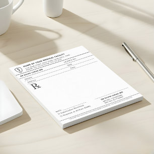 Doctor Prescription Pad Editable RX Notepad