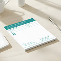 Doctor Prescription Teal Medical RX Pad