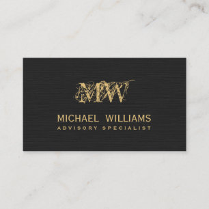Doctor - Professional gold black rough paper Business Card