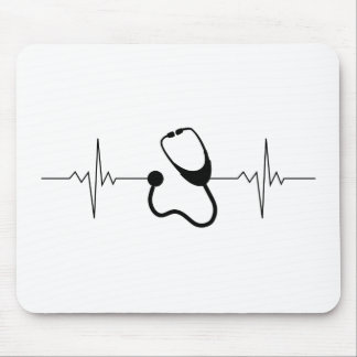 Doctor Pulse Heartbeat Line Mouse Pad