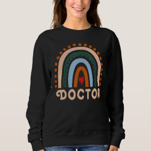 Doctor Rainbow Cute Appreciation Essential Workers Sweatshirt