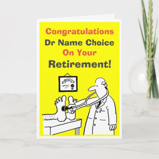 Doctor Retirement Card | Zazzle.com