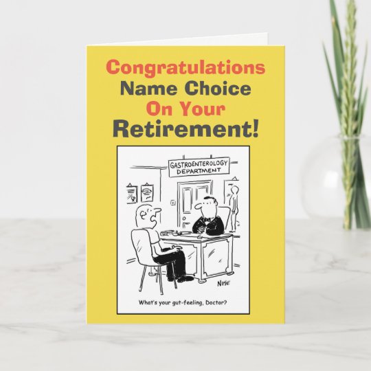 Doctor Retirement Card | Zazzle.com