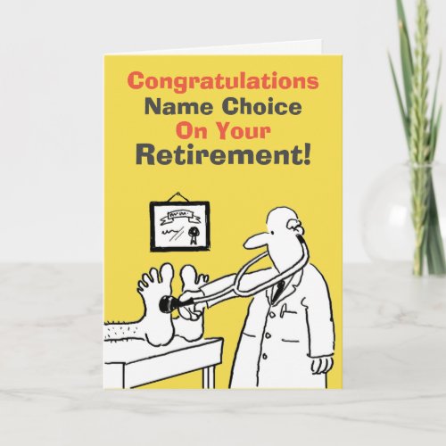 Doctor Retirement Card
