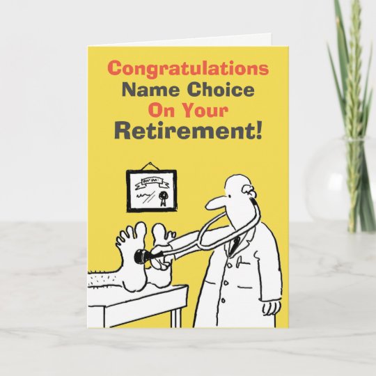 Doctor Retirement Card | Zazzle.com