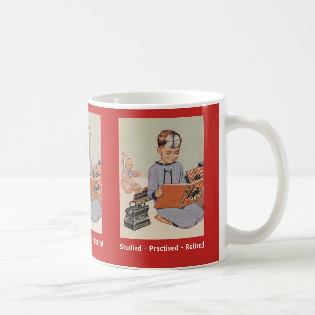 Doctor Retirement - Fun Retro Coffee Mug (Right)