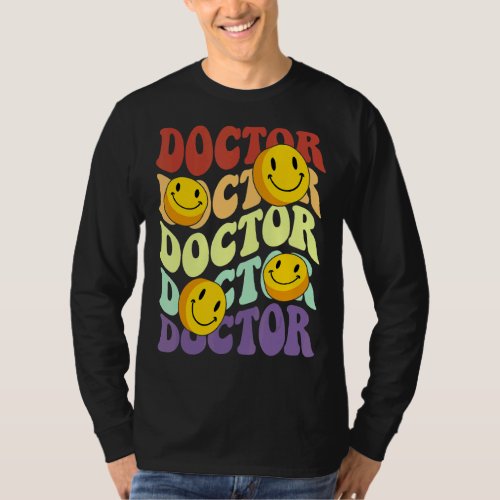 doctor retro smile face Medical Student vintage wo T_Shirt