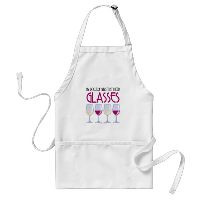 Doctor Says I Need Glasses Adult Apron (Front)