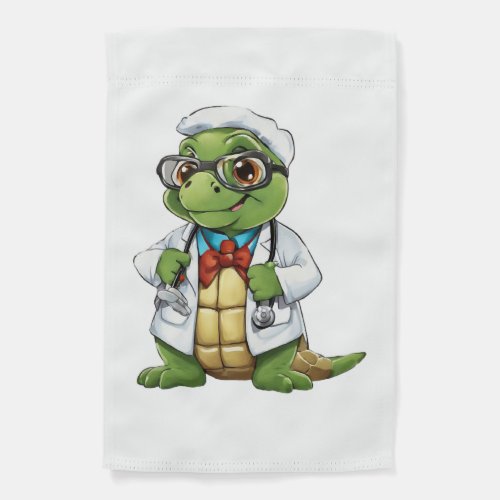 Doctor Sea Turtle Cute Nurse Tortoise Hospital RN Garden Flag