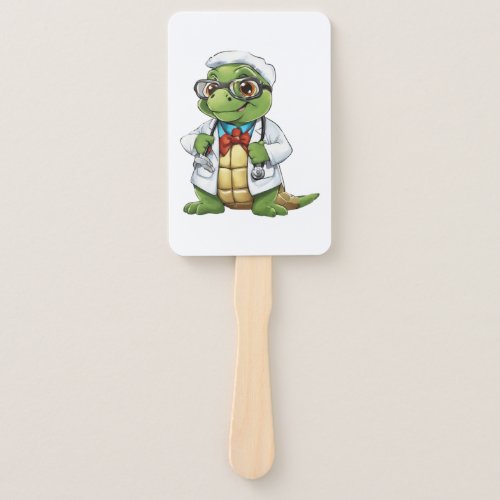 Doctor Sea Turtle Cute Nurse Tortoise Hospital RN Hand Fan