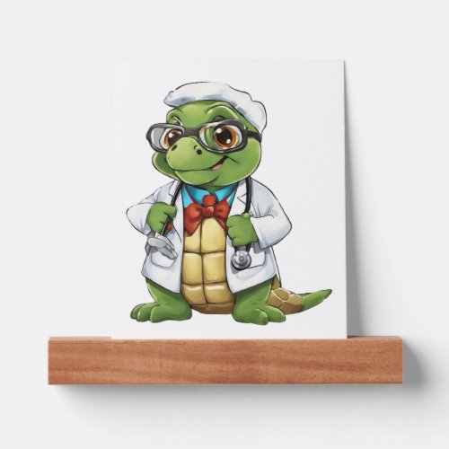 Doctor Sea Turtle Cute Nurse Tortoise Hospital RN Picture Ledge