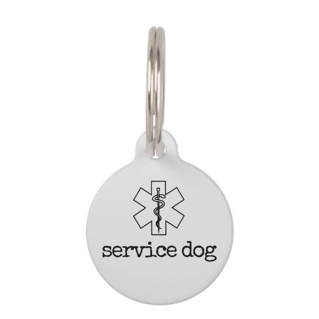 Doctor Service Dog Pet ID Tag (Front)