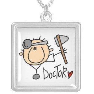 Doctor Silver Plated Necklace