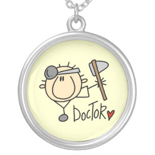 Doctor Silver Plated Necklace