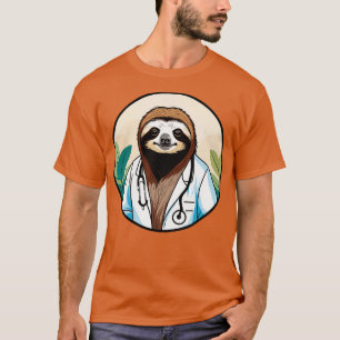 Doctor Sloth Healing with e and Compassion T-Shirt