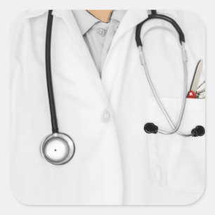 Doctor Square Sticker